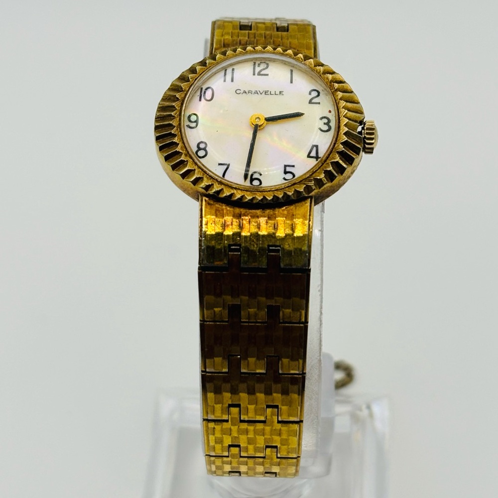 Vintage Caravelle Watch – Classic Gold-tone with Mother of Pearl Dial - Picture 6 of 16